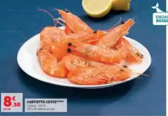 Super U CREVETTE CUITE offre