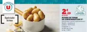Super U POMME DE TERRE DE CONSOMMATION U offre