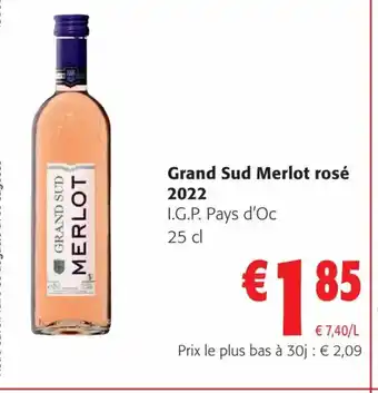 Colruyt Grand Sud Merlot rosé offre