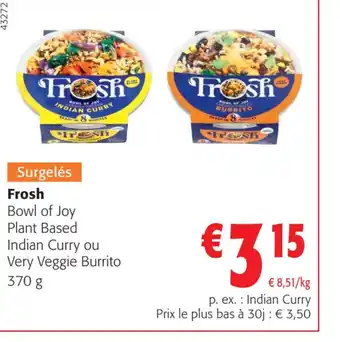 Frosh Bowl of Joy Plant Based