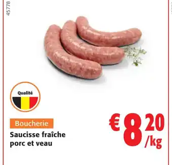 Colruyt Boucherie Saucisse fraîche offre