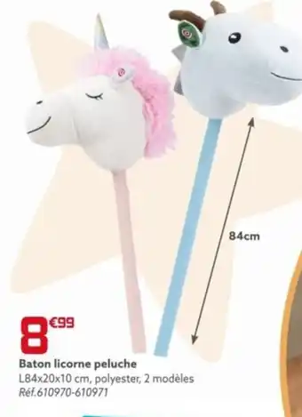 Gifi Baton licorne peluche offre