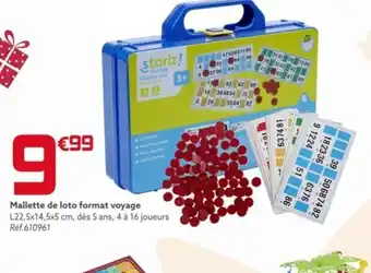 Gifi Mallette de loto format voyage offre