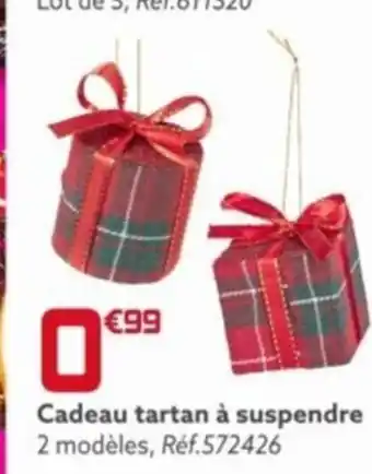 Gifi Cadeau tartan à suspendre offre