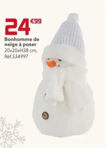 Gifi Bonhomme de neige à poser offre