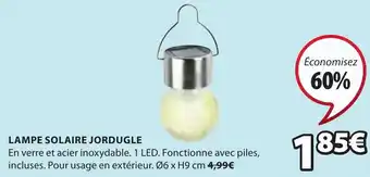 JYSK Lampe Solaire Jordugle offre