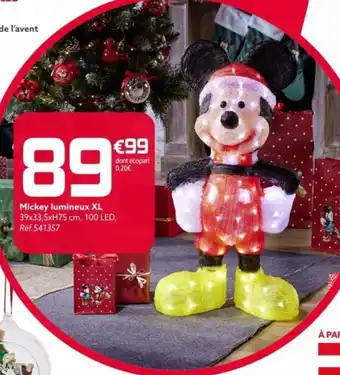Gifi Mickey lumineux XL offre