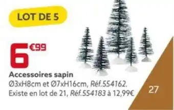 Gifi Accessoires sapin offre