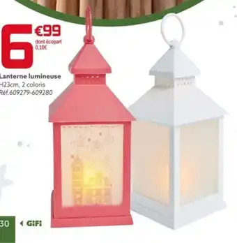 Gifi Lanterne lumineuse offre