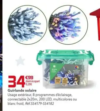 Gifi Guirlande solaire offre