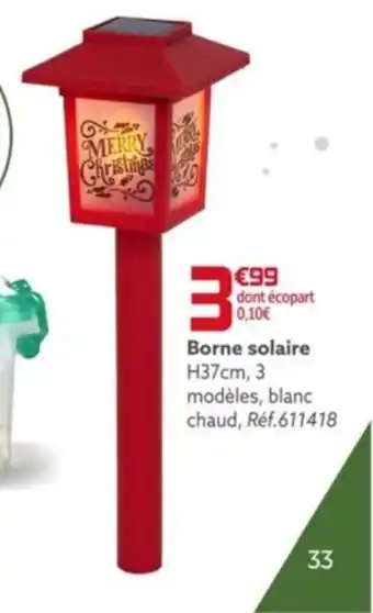 Gifi Borne solaire offre