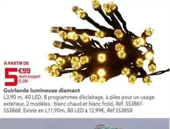 Gifi Guirlande lumineuse diamant offre