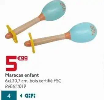 Gifi Maracas enfant offre