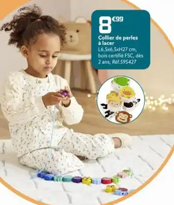 Gifi Collier de perles à lacer offre