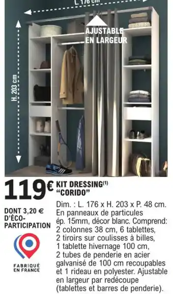 E.Leclerc Brico KIT DRESSING CORIDO offre
