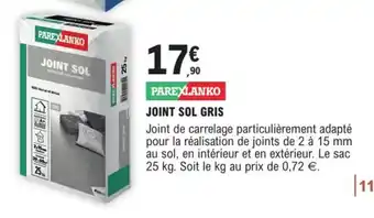 E.Leclerc Brico JOINT SOL GRIS offre