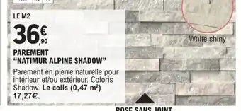 PAREMENT NATIMUR ALPINE SHADOW"