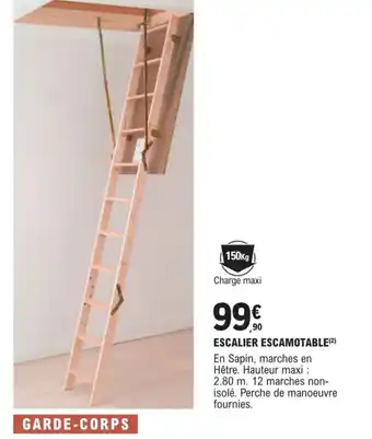 E.Leclerc Brico ESCALIER ESCAMOTABLE offre