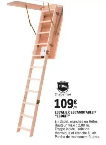 E.Leclerc Brico ESCALIER ESCAMOTABLE ECOKIT offre