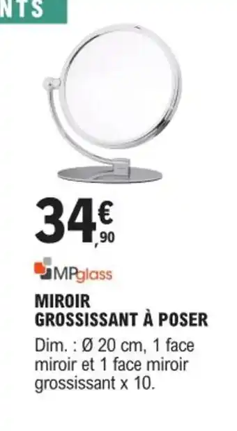 E.Leclerc Brico MIROIR GROSSISSANT À POSER offre