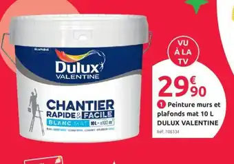 Mr Bricolage 1 Peinture murs et plafonds mat 10 L DULUX VALENTINE offre