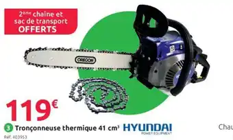 Mr Bricolage 3 Tronçonneuse thermique 41 HYUNDAI offre