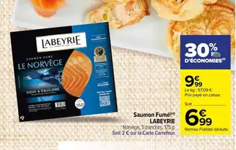 Carrefour Market Saumon Fumé LABEYRIE offre