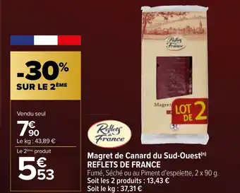 Carrefour Market Magret de Canard du Sud-Ouest(n) REFLETS DE FRANCE offre