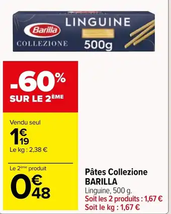Carrefour Market Pâtes Collezione BARILLA offre