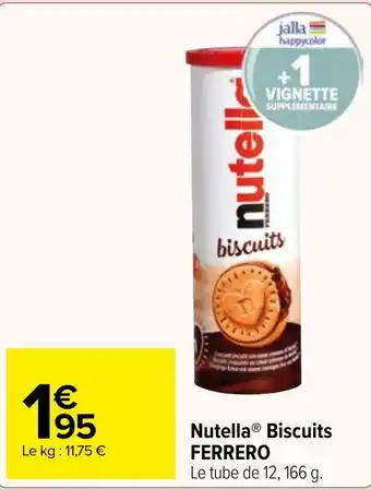 Carrefour Market Nutella® Biscuits FERRERO offre