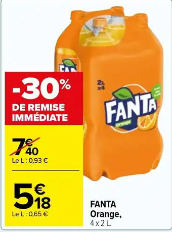 Carrefour Market FANTA Orange, 4x2 L. offre