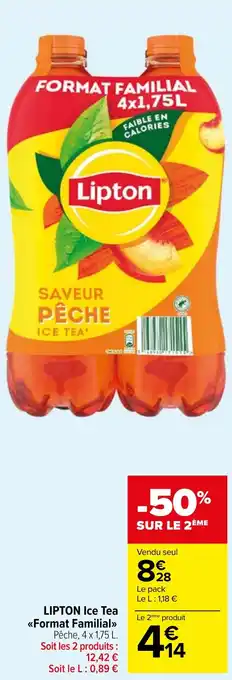 Carrefour Market LIPTON Ice Tea <<Format Familial>> offre
