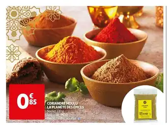 Auchan Coriandre Moulu La Planète Des épices offre