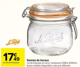 Carrefour Market Gamme de bocaux offre