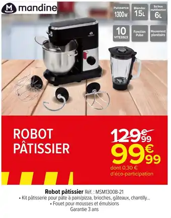 Carrefour Market Robot pâtissier Réf. : MSM1300B-21 offre