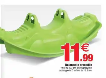 Balancelle Crocodile