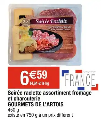 Cora x Carrefour Soirée raclette assortiment fromage et charcuterie offre