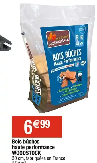 Cora x Carrefour Bois bûches haute performance WOODSTOCK offre