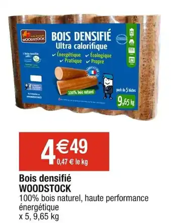 Cora x Carrefour Bois densifié WOODSTOCK offre