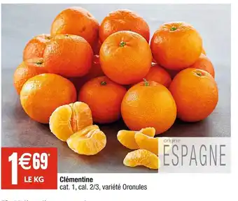 Cora x Carrefour Clémentine offre