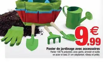 Bazarland Panier De Jardinage Avec Accessoires offre