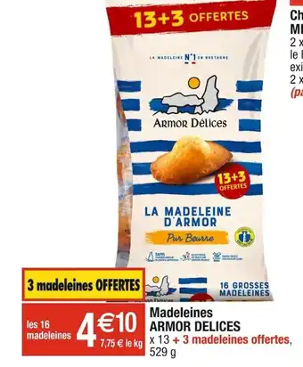Cora x Carrefour Madeleines ARMOR DELICES offre