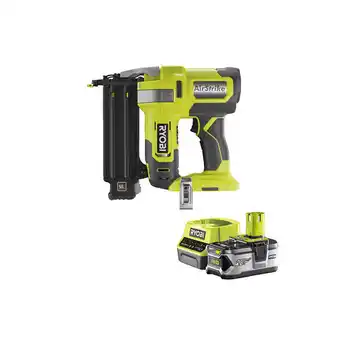 Bricomarché Pack ryobi cloueur d'assemblage air comprimé 18v oneplus r18gn18-0 - 1 batterie 4.0ah - 1 chargeur rapide rc18120-140 offre