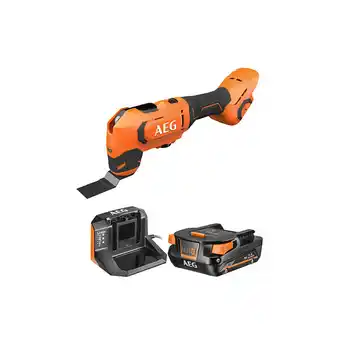 Bricomarché Pack aeg outil multifonctions - bmt18-0 - 18v brushless - 1 batterie 2.0ah - 1 chargeur - setl1820s offre