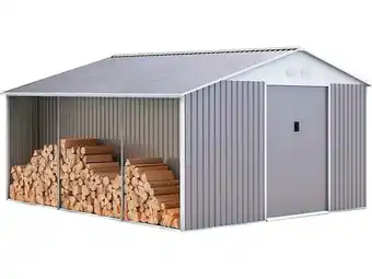 Bricorama Abri de jardin métal dallas 15,16 m² avec abri bûche offre