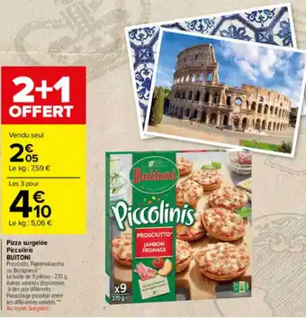 Pizza Surgelées Piccolinis Buitoni