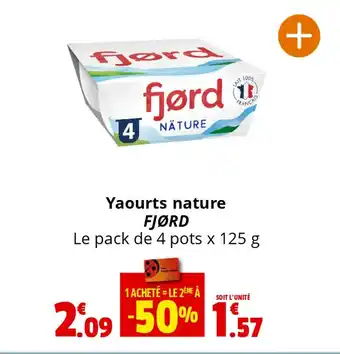 Coccimarket Yaourts nature FJØRD offre