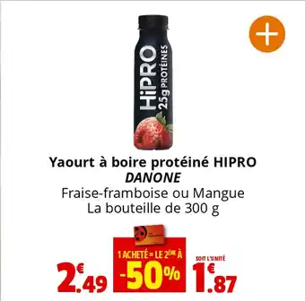 Coccimarket Yaourt à boire protéiné HIPRO DANONE offre