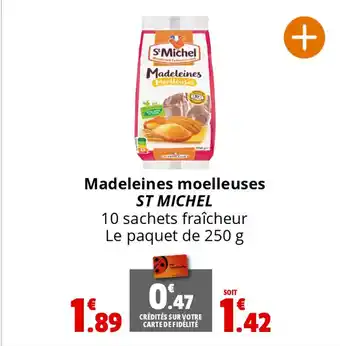 Coccimarket Madeleines moelleuses ST MICHEL offre