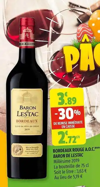 Bordeaux Rouge A.o.c. Baron De Lestac